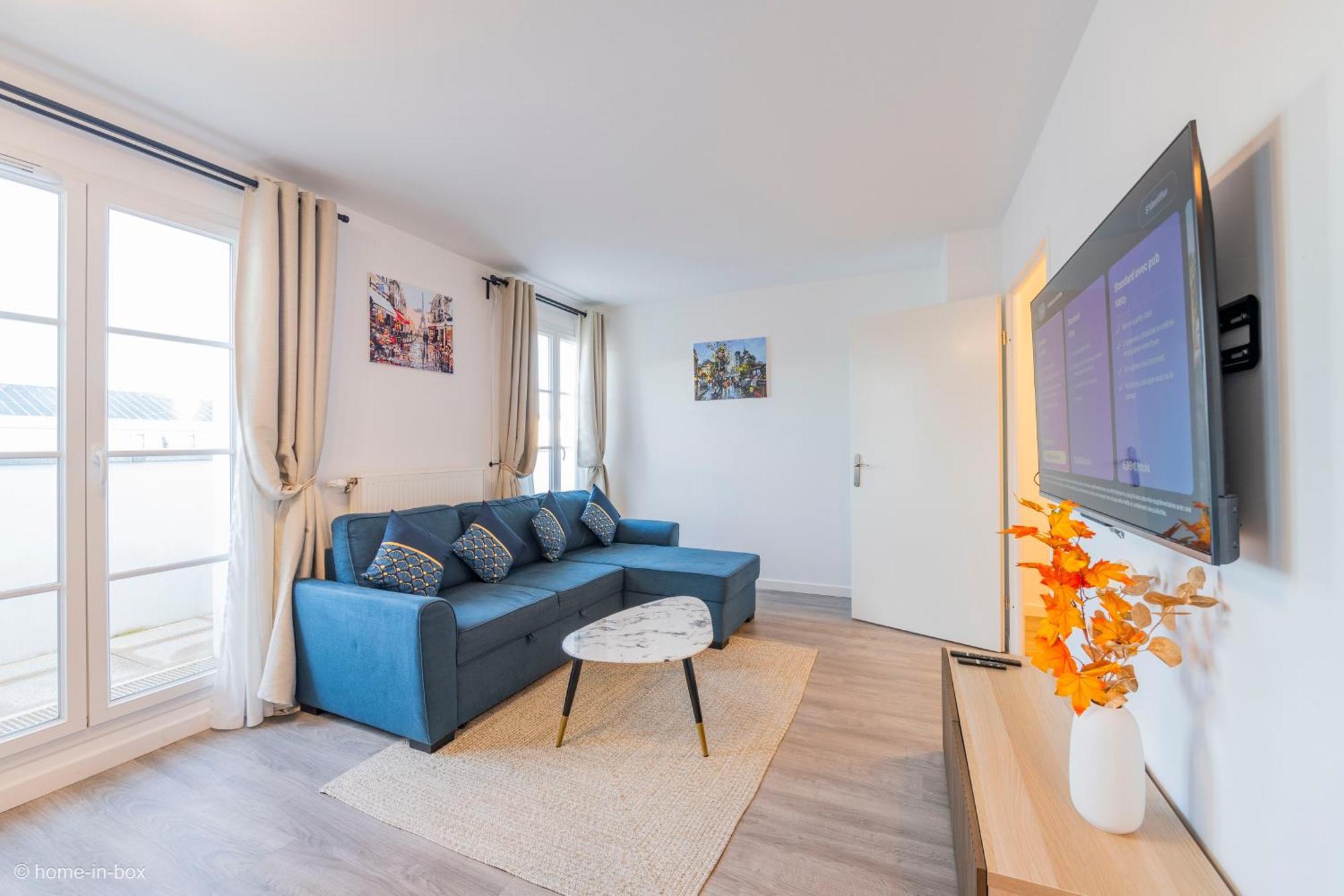 Le Cartier Appt F3, 7Mn Disneyland, Parking,Terrace Serris Bagian luar foto
