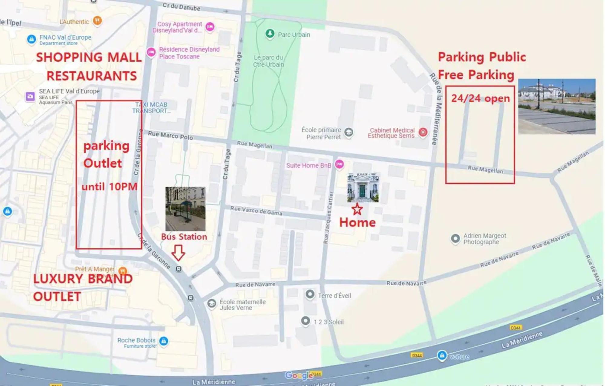 Le Cartier Appt F3, 7Mn Disneyland, Parking,Terrace Serris Bagian luar foto
