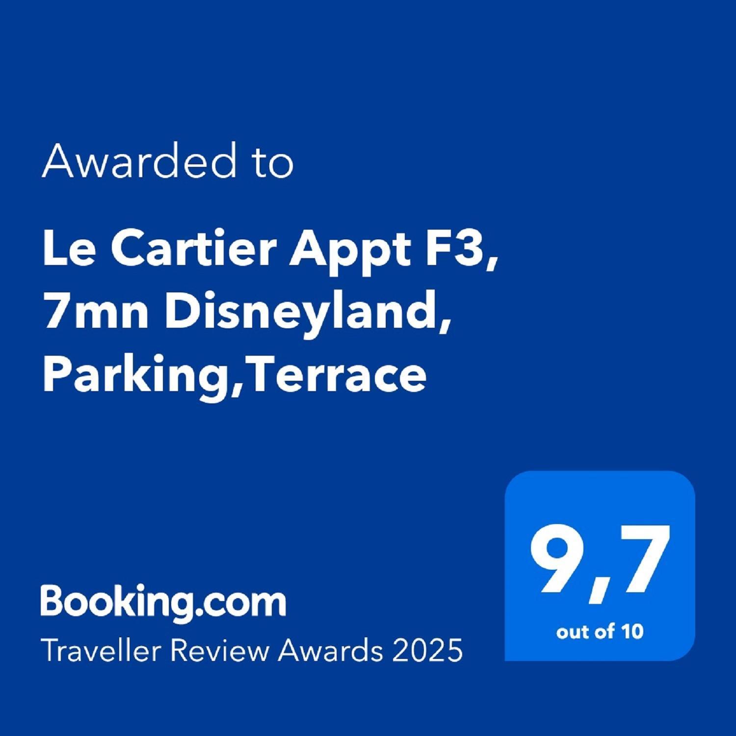 Le Cartier Appt F3, 7Mn Disneyland, Parking,Terrace Serris Bagian luar foto